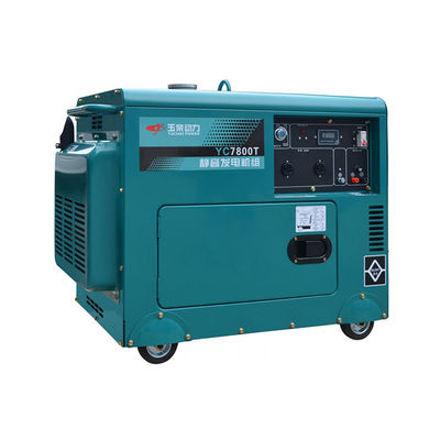 7.0kva 소음 없는 디젤 발전기 세트 및 230V/400V 등급 전압의 휴대용 모델
