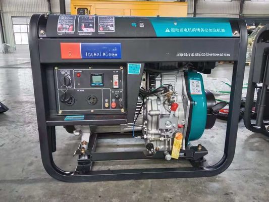 10KVA 디젤 발전기 세트 100% 전신 구리 전원전환기 및 24V DC 전기 시작