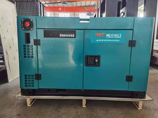 10KVA 디젤 발전기 세트 100% 전신 구리 전원전환기 및 24V DC 전기 시작