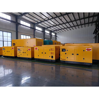 물 냉각 조용 한 유형 전력 최대 발전기 150kva/250kva 200kw 노란색 / 파란색 / 녹색