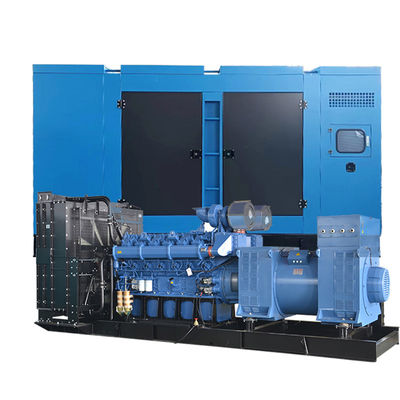 오픈 타입 750kva 600kw 전기 대기 전력, 물 냉각 및 모터 슈퍼 조용